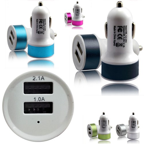 Caricabatteria 12v Smartphone Per Auto Universale 2 Porte Usb